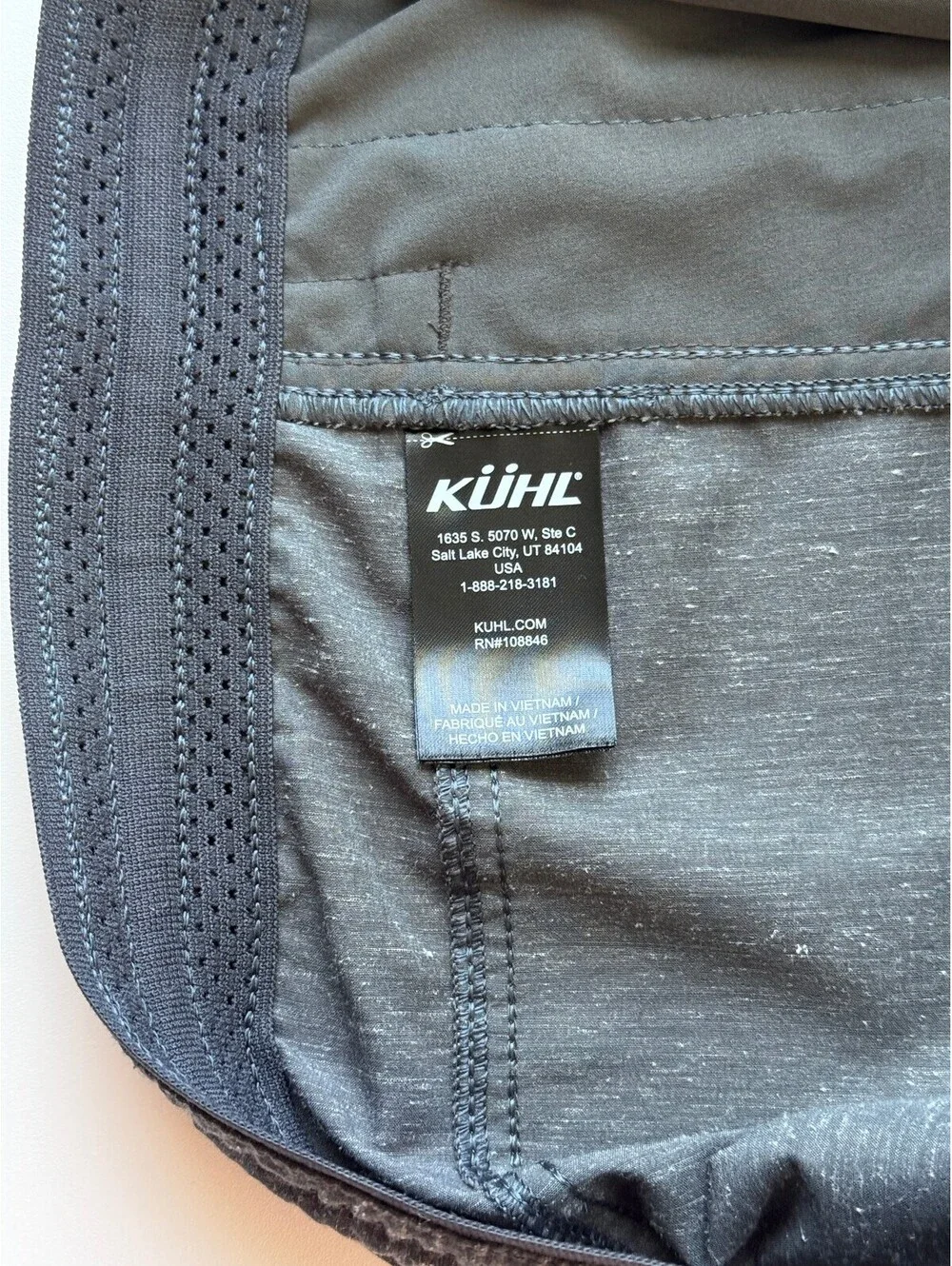 Kuhl Getaway Shorts Men's XL Gray Hemp Blend Athletic Hiking Gorpcore Outdoor